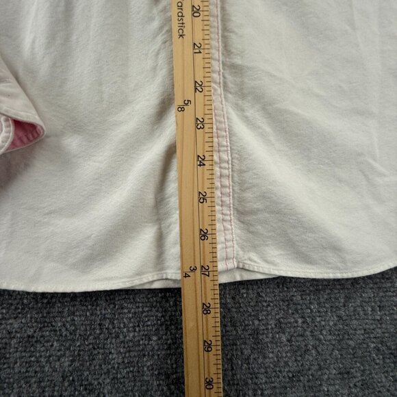 Brooks Brothers White Pink Small Button Up Shirt Men Supima Cotton Long Sleeve - Picture 4 of 16